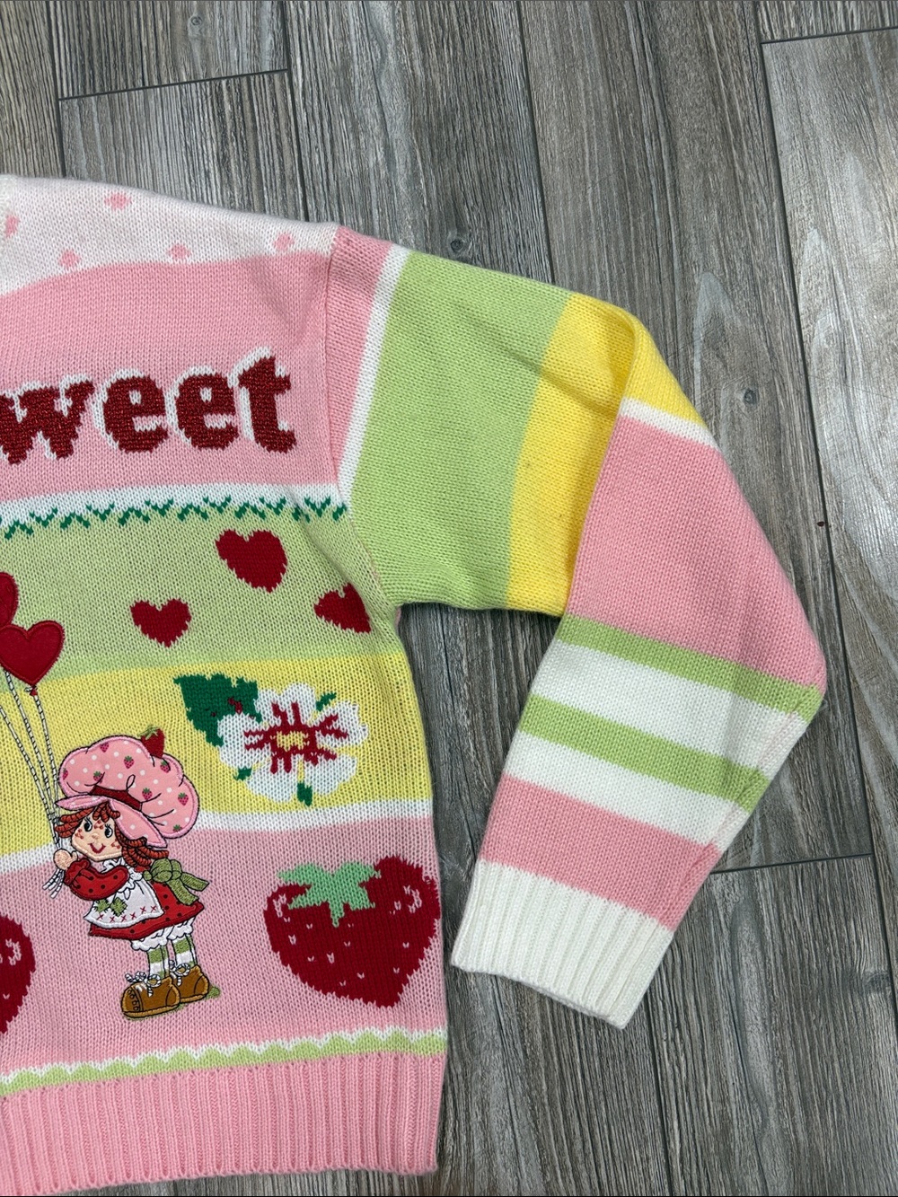 The World Of Strawberry Shortcake Long Sleeve Pull Over Knit - Picture 7 of 12